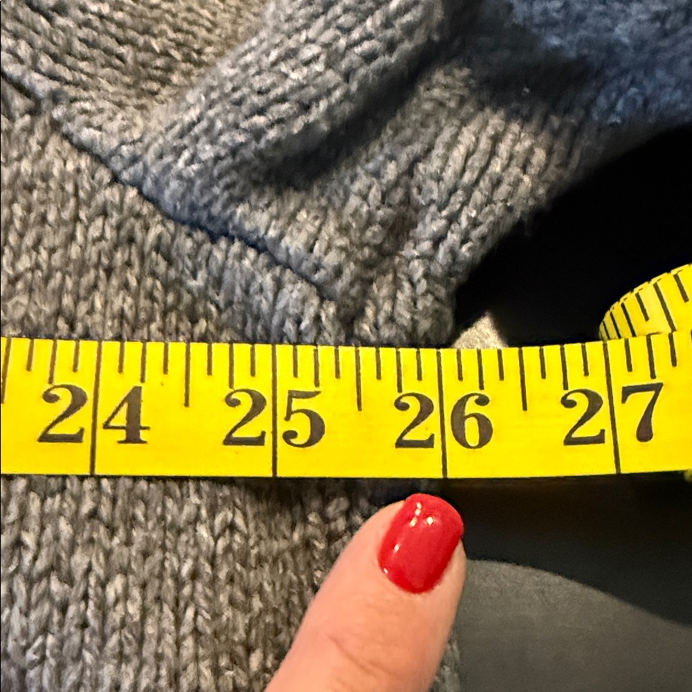 Lands' End Women's Gray Cardigan Sweater - Picture 9 of 10